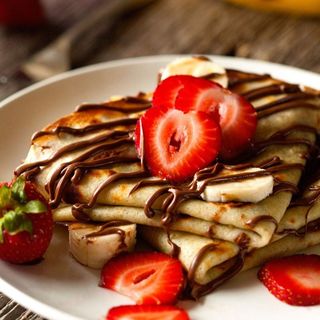 Crepe com Nutella e Fruta