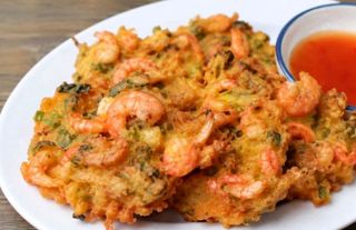Tortilla de camarones
