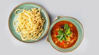 Лагман по домашнему с бульоном