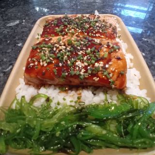 Salmón teriyaki