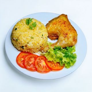 Poulet Laqué + Riz Cantonais