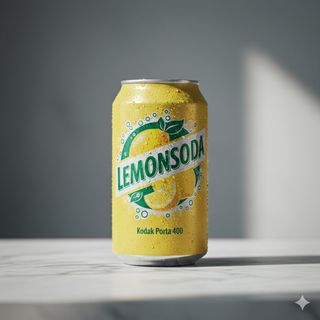 Lemon soda lattina