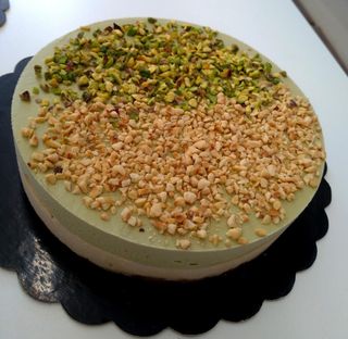 Torta gelato nocciola & pistacchio