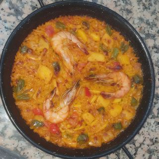 Paella marisco grande