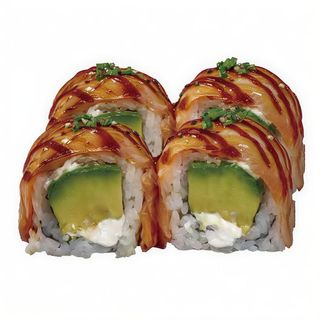 105. Uramaki Philadelphia, Aguacate y Salmon (8 Uds)