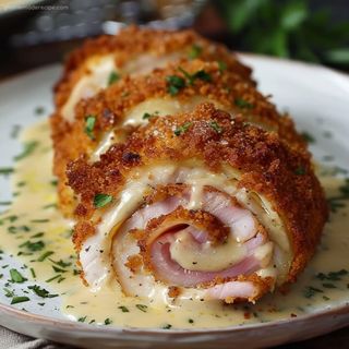 Cordon bleu de pollo al horno