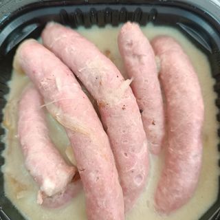 Salchichas encebollada