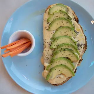 Tostada Salada Hummus Vegana 