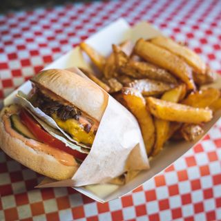 Burger, Fries and any Drink