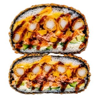 Sushi Burger z Kalmarami w Tempurze