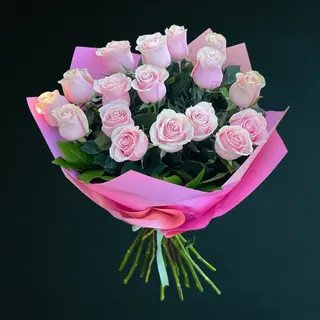 Buchet 17 Trandafiri Roz Pal