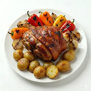 Codillo Asado Con Patatas