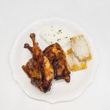 Цыпленок корнишон с кукурузой на гриле