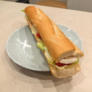 Bocadillo vegetal queso