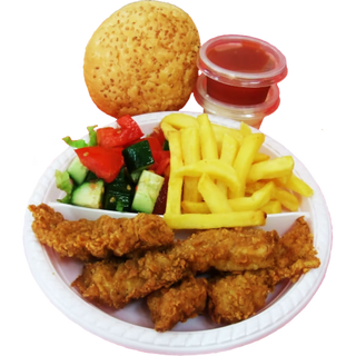 Порция бон филе с гарнитура