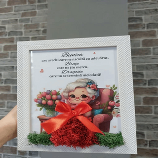 Tablou cu Licheni pentru Bunica 15x20