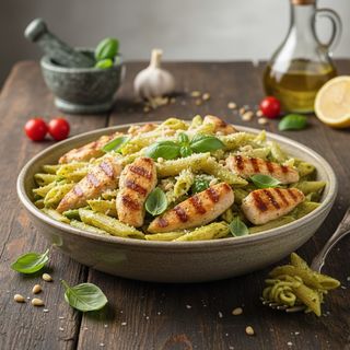 Chicken pesto pasta