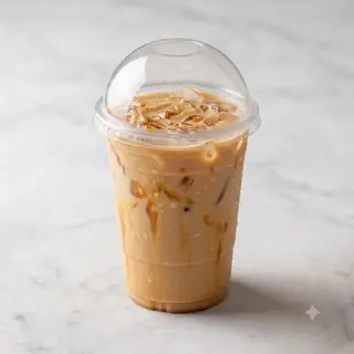 Tè con latte al caramello