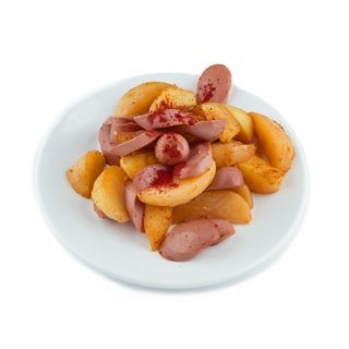 Запеченный картофель с сосисками (400 г)