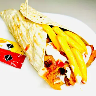 PIADINA Carne patate, verdure e Salse