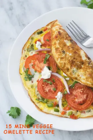 Chapati and omlet (2 eggs)