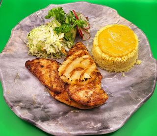 Куряча грудинка гриль з рисом Арборіо (400г)