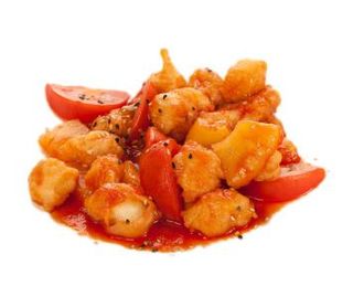 412 Pollo fritto in salsa agrodolce