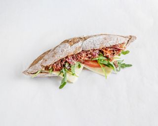 Baguette Focaccia De Jamón Ibérico