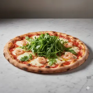 Rucola e gamberetti