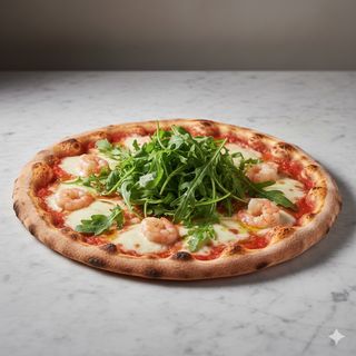 Rucola e gamberetti