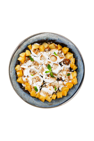 Піца солодка з шоколадом та персиком