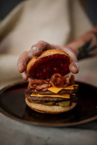 BBQ Burger + Картопля по-селянськи + соус та напій 0.5