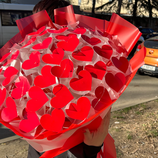 Happy Women's Day მანათობელი გულის კომპოზიცია