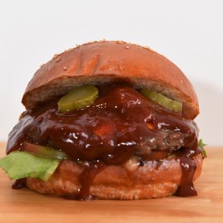 HoneyGlaze Beef Burger with Fries