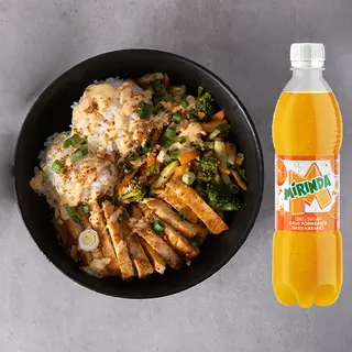 Healthy chicken bowl+Mirinda zero 0,5L