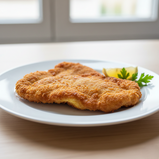 Snitel din piept de pui pane, parizian