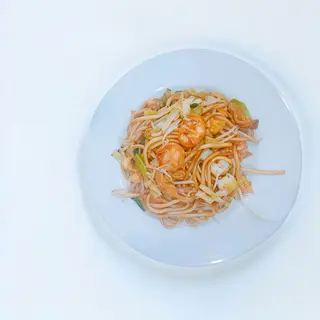 139. Ramen con gamberi e verdure saltato