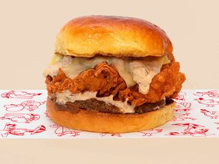 Black Pepper Chicken Burger