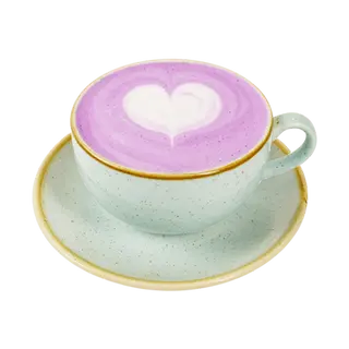 Ube latte waniliowe