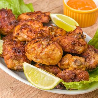 Frango frito à Passarinho + Sopa 