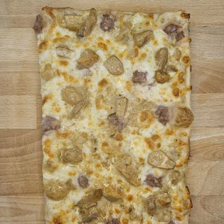 Salsiccia e porcini  teglia 1/2 per due persone