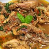 CHICKEN PEPPERSOUP X YAM OR DICED PLANTAIN