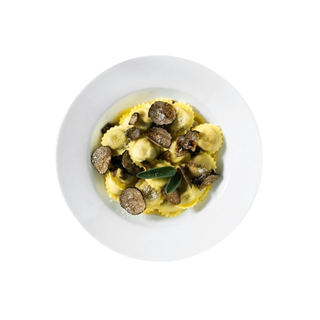 Raviolis de pato trufados