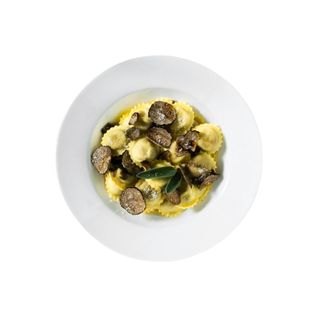 Raviolis de pato trufados