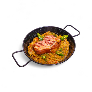 Varză călită cu ciolan de porc afumat 600g