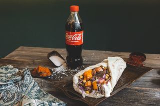 Meniu Mega Shaorma de vita Angus + bautura la alegere 500ml