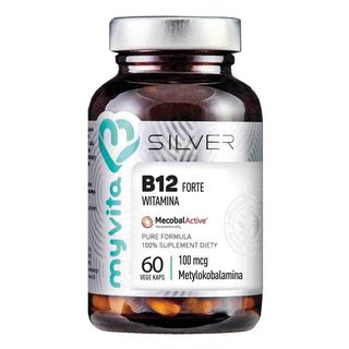 B12 Forte 100mcg metylokobalamina 60 kapsułek MyVita Silver Pure