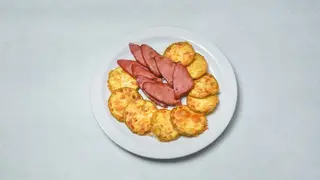 Pohovane tikvice sa dimnjenim mesom 450g