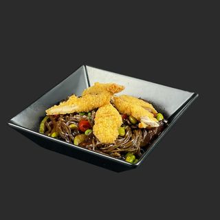 Soba with chicken