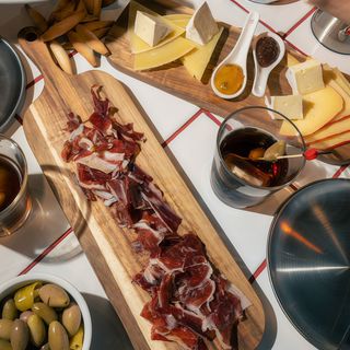 Tabla de tres quesos